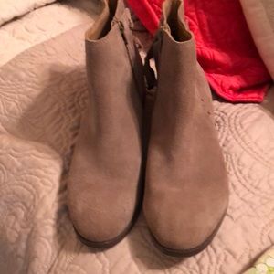 Sole society side zip suede bootie